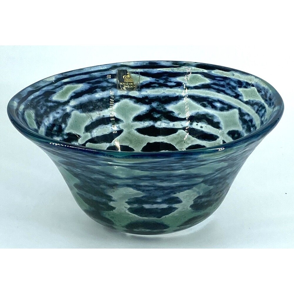 Studio Art Royal Krona SWEDISH Art Glass Bowl